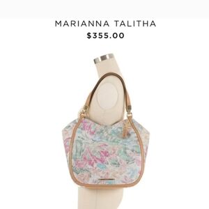 🌸 Brahmin Women's Marianna  crème Tote/Shoulder Bag Summer Collection Talitha